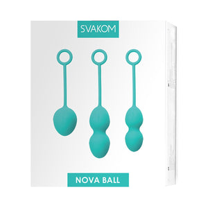 
            
                Load image into Gallery viewer, SVAKOM Nova Weighted Kegel Exercise Ball Set - Turquoise (3 Pack)
            
        