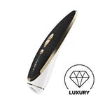 SATISFYER Luxury Air Pulse Stimulator + Vibrator - Haute Couture - Black and Gold