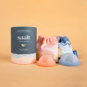 SAALT Reusable Menstrual Disc Duo - Small and Regular