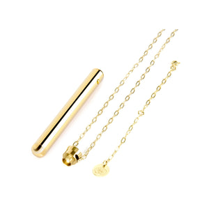 
            
                Load image into Gallery viewer, LE WAND Chrome Vibrating Necklace - Gold
            
        