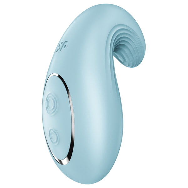 
            
                Load image into Gallery viewer, SATISFYER Dipping Delight Lay-On Massager - Light Blue
            
        