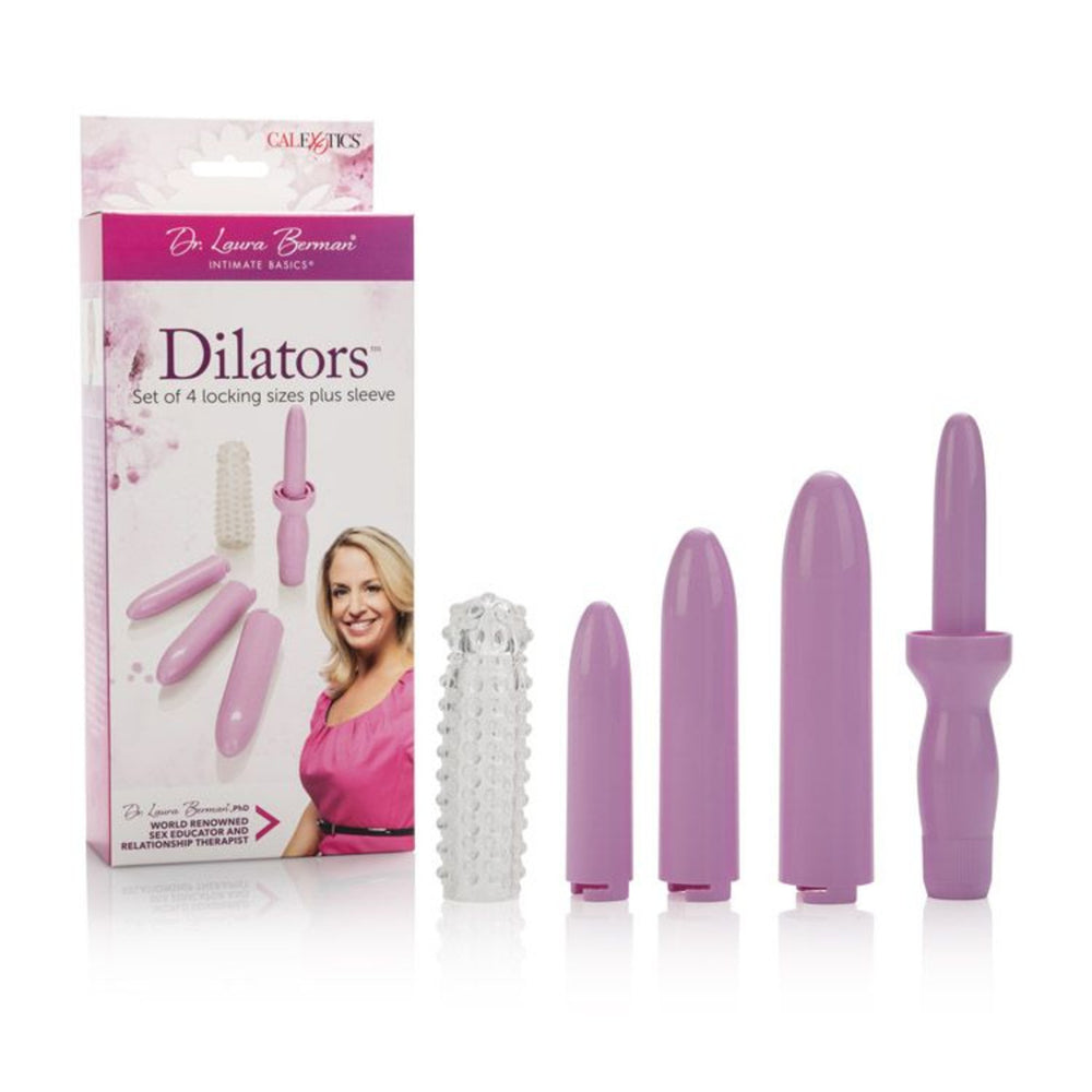 CALEXOTICS Dr. Laura Berman Dilator Set (4 Sizes + Sleeve)