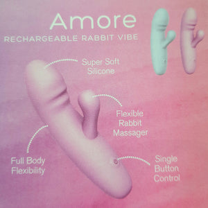 PLAYFUL Soft Amore Rabbit Vibrator - Blue