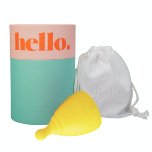 HELLO Menstrual Cup - Large Yellow