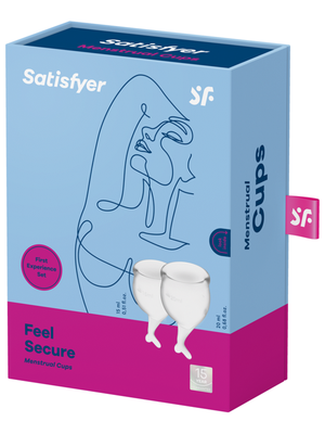 
            
                Load image into Gallery viewer, SATISFYER Menstrual Cup with Mermaid Stem - Clear (2 Pack)
            
        