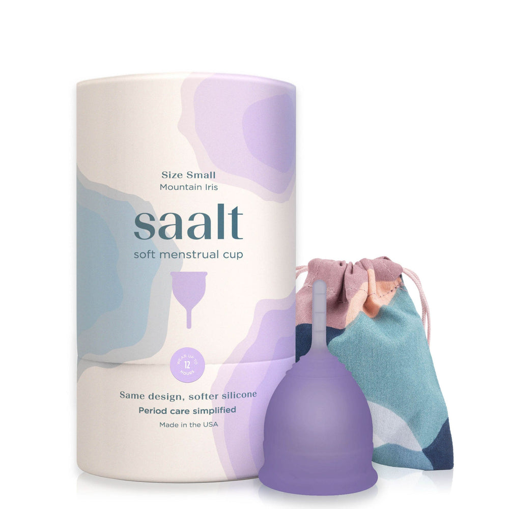 
            
                Load image into Gallery viewer, SAALT Menstrual Cup Soft - Small Mountain Iris Purple
            
        