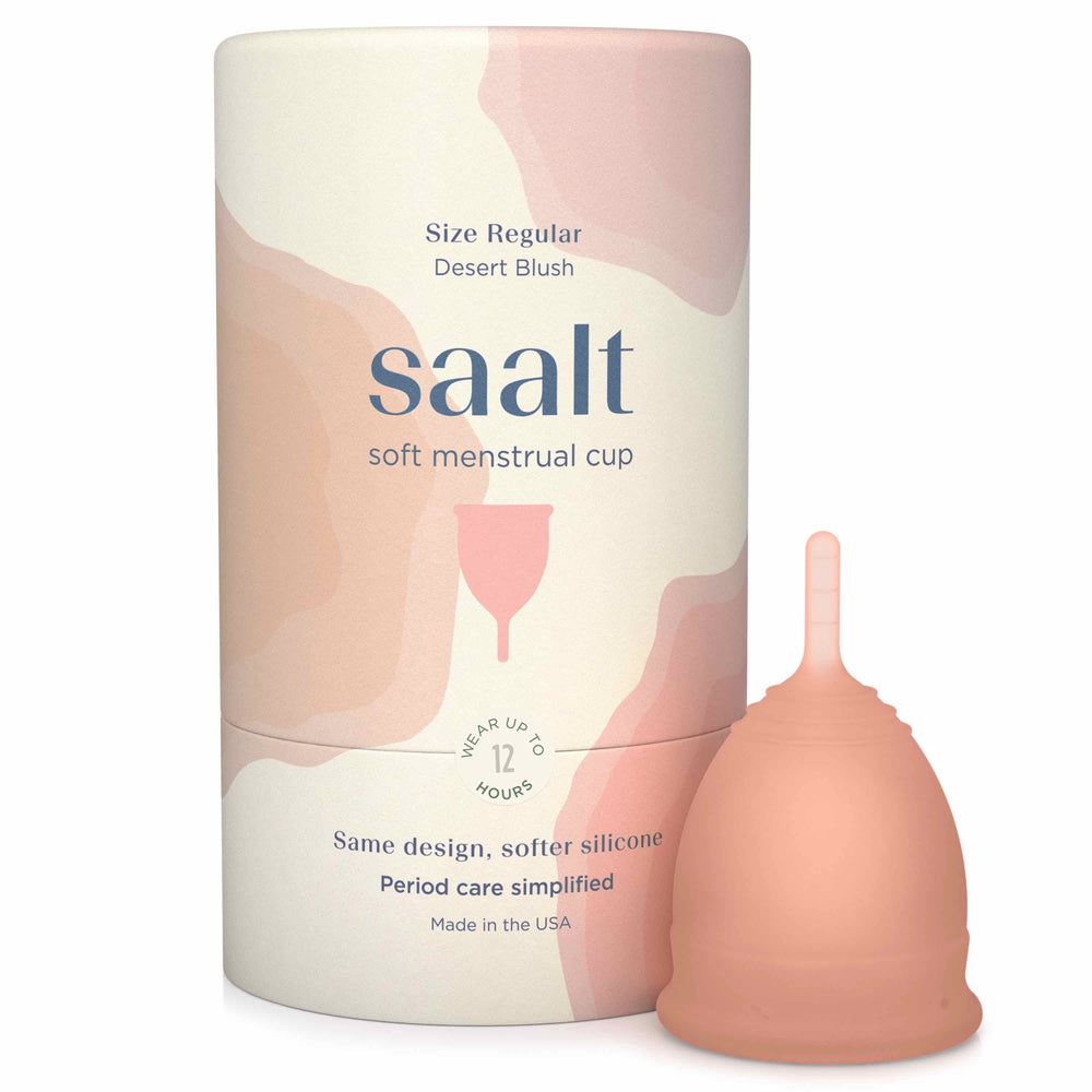 SAALT Menstrual Cup Soft - Regular Desert Blush
