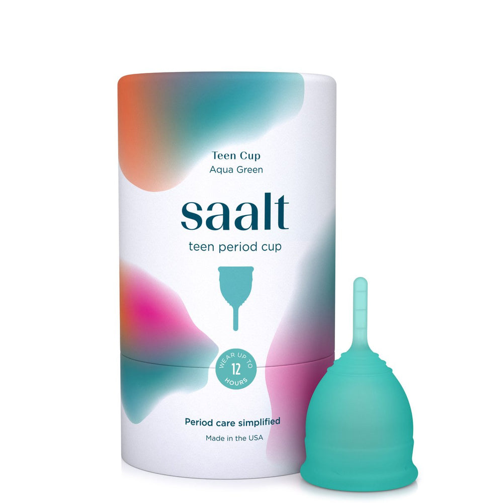 SAALT Menstrual Cup - Teen Aqua Green