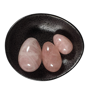 
            
                Load image into Gallery viewer, PRECIOUS GEMS Yoni Egg Set - Rose Quartz Undrilled (Set of 3)
            
        