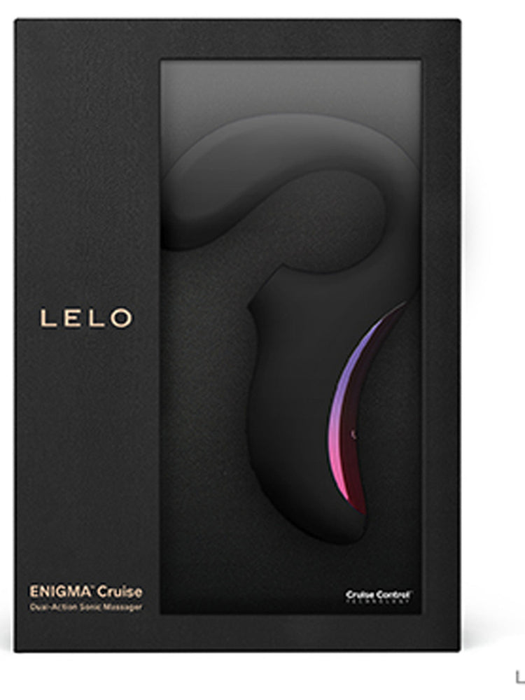 LELO Enigma Cruise Dual Stimulation Sonic Massager - Black