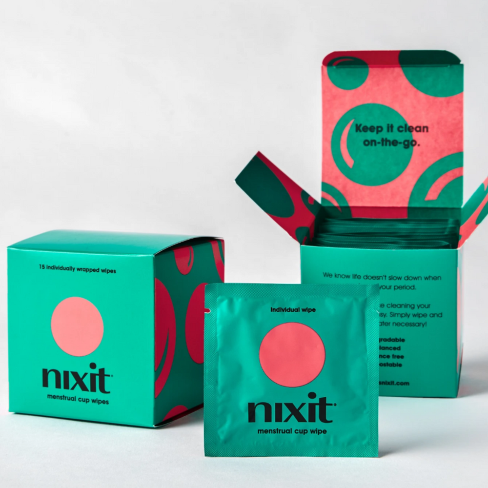 
            
                Load image into Gallery viewer, NIXIT Menstrual Cup Wipes (15 wipes)
            
        